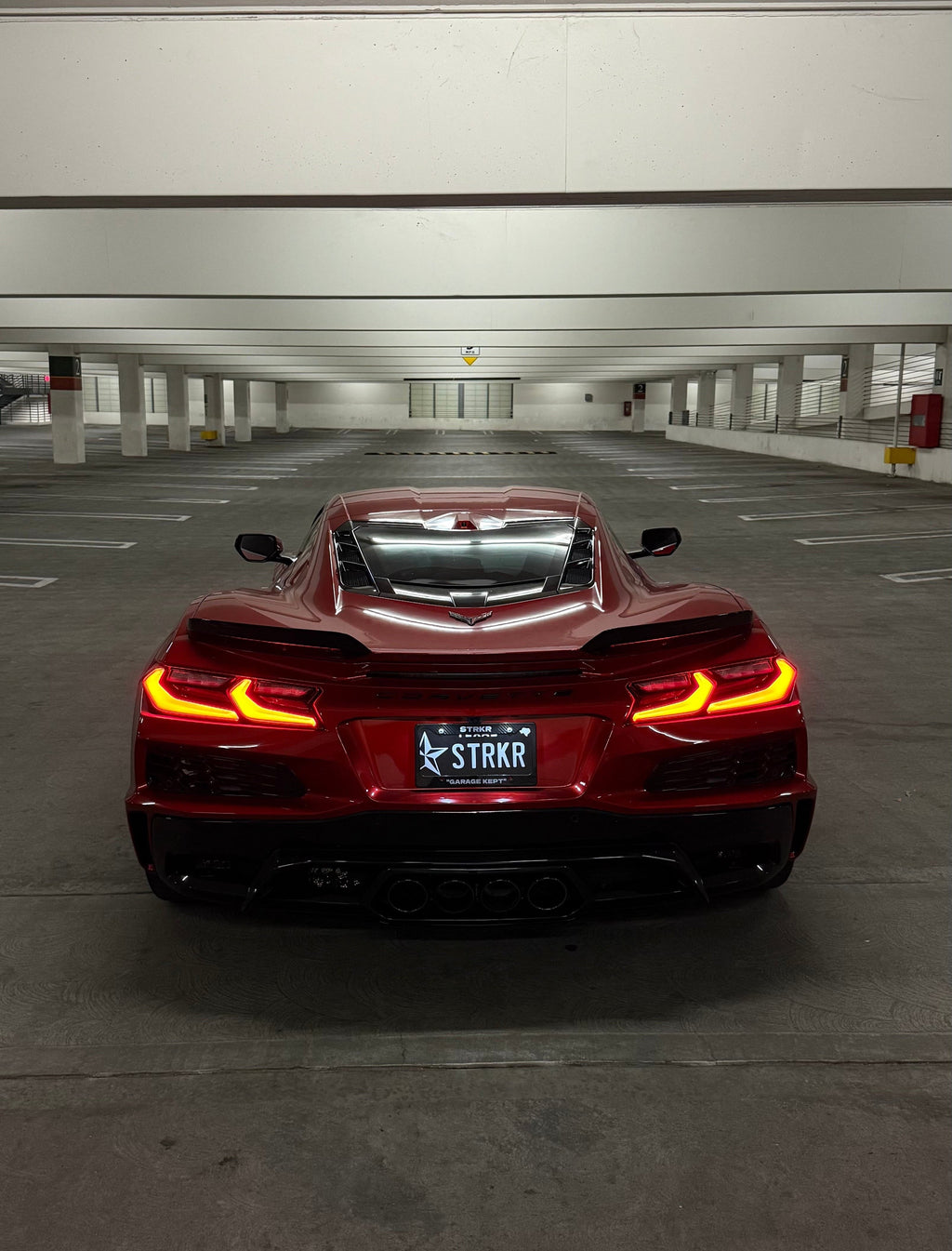 "Garage Kept" Carbon Fiber License Plate Frame
